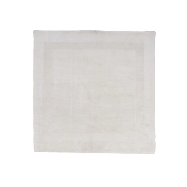 Vierkant Myrel Wit Viscose Vloerkleed