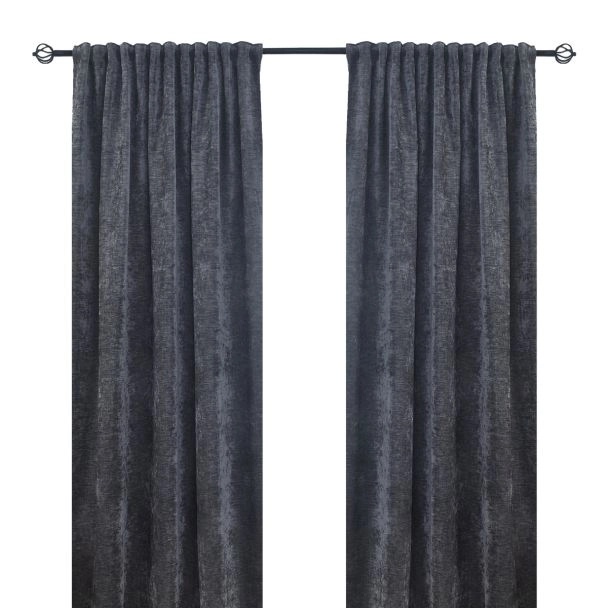 Ruimteverduisterende Fluweel Gordijn 2-pack Nancy Grijs