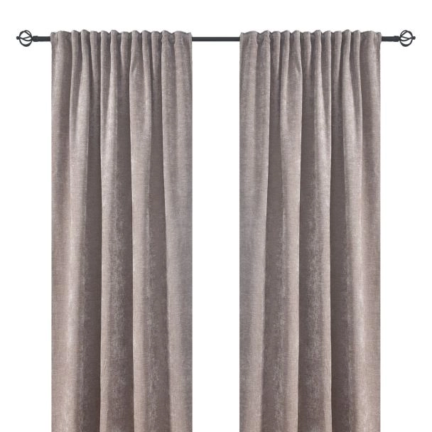 Ruimteverduisterende Fluweel Gordijn 2-pack Nancy Zand