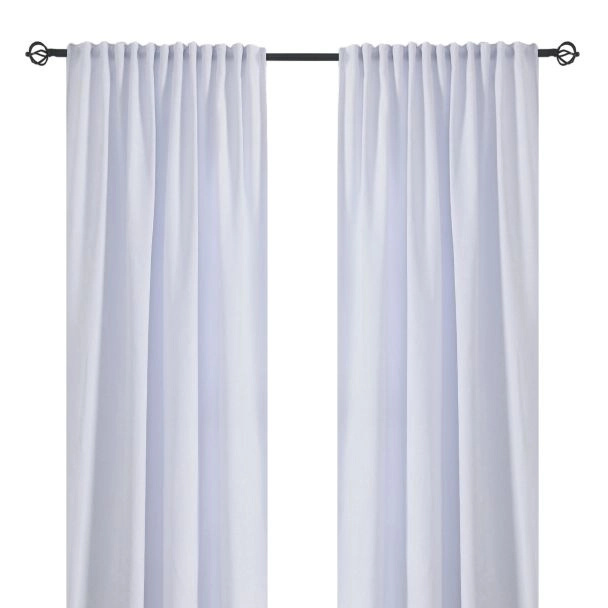 Ruimteverduisterende Fluweel Gordijn 2-pack Nancy Wit