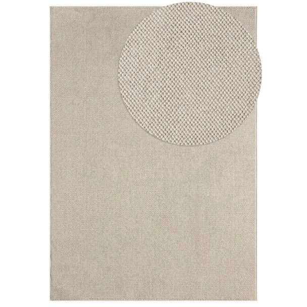 Wollen-look Vloerkleed Nordic Beige