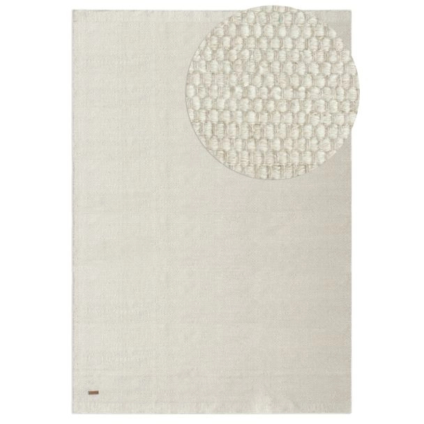 Wollen Vloerkleed Norrsken Gebroken wit