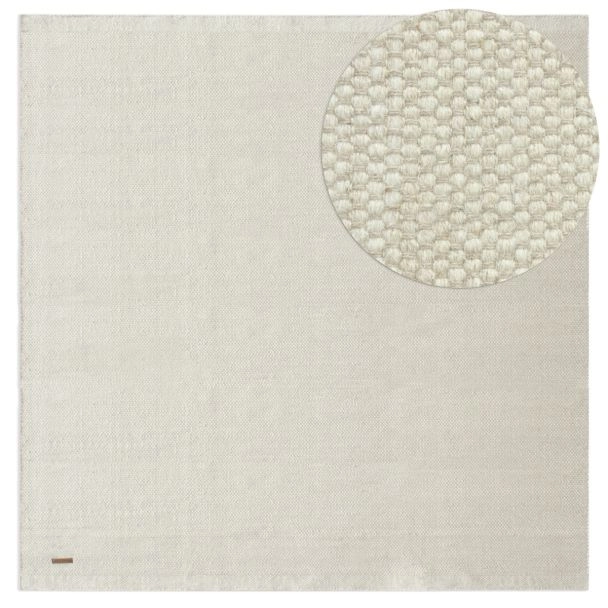 Wollen Vloerkleed Norrsken Gebroken wit