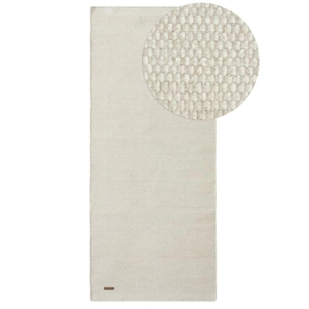 Loper Norrsken Gebroken wit Wollen Vloerkleed