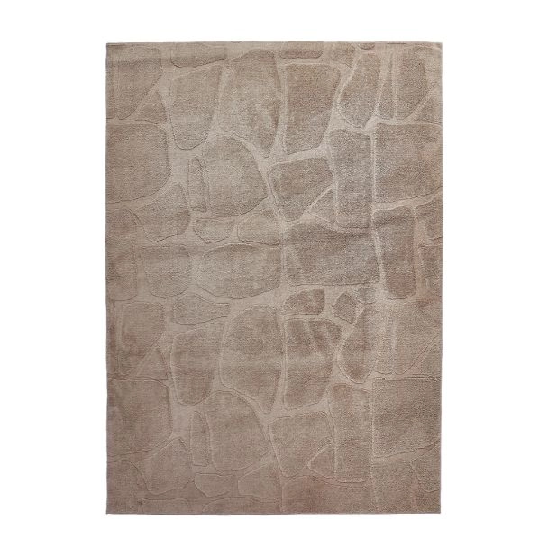 Zacht Hoogpolig Vloerkleed Odin Taupe