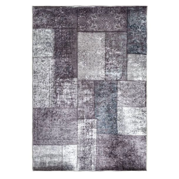 Patchwork Vloerkleed Patch Grijs