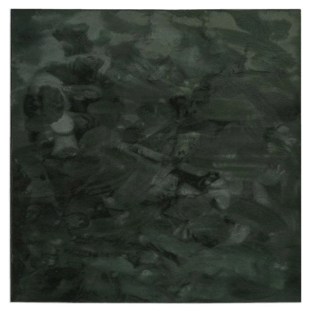 Vierkant Rabbit Eco Donkergroen Pelskleed