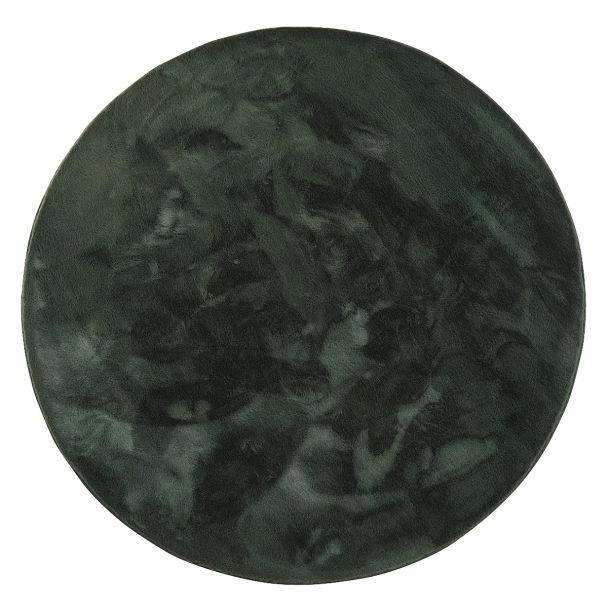 Rond Rabbit Eco Donkergroen Pelskleed