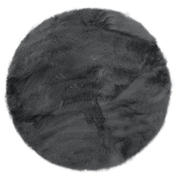 Rond Rabbit Eco Donkergrijs Pelskleed