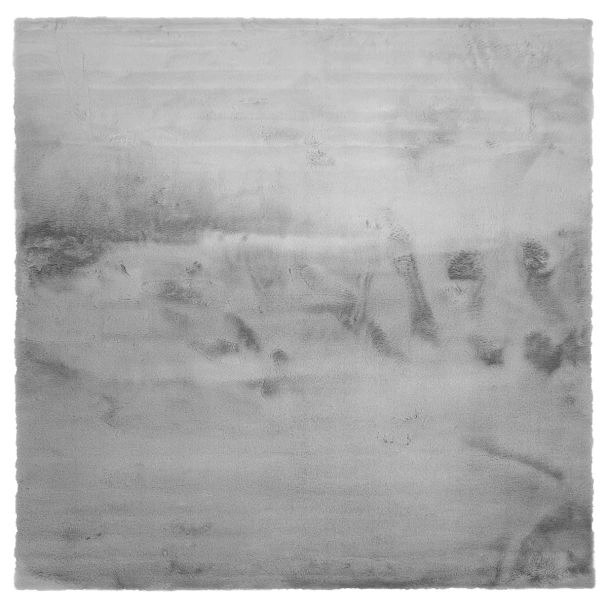 Vierkant Rabbit Eco Zilver Pelskleed