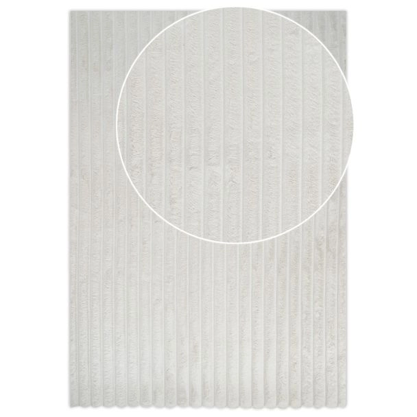 Wasbaar Pelskleed Rabbit Stripe Gebroken wit