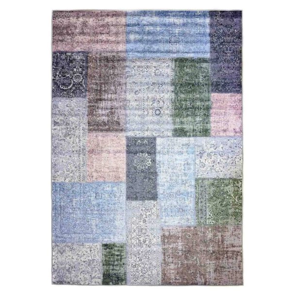 Patchwork Vloerkleed Reims Pastel