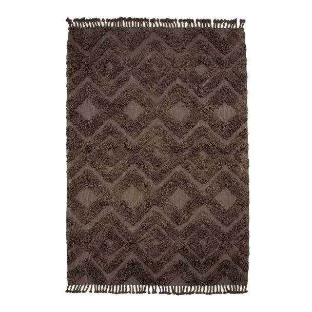 Katoenen Vloerkleed Rio Bruin