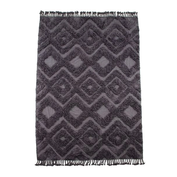 Katoenen Vloerkleed Rio Grijs