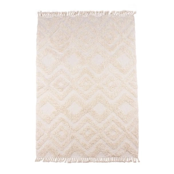 Katoenen Vloerkleed Rio Wit