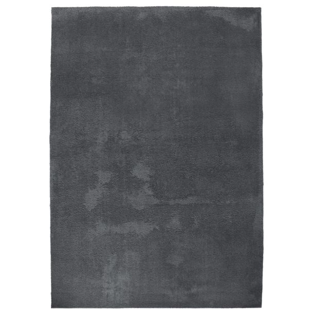 Hoogpolig Vloerkleed Solvyn Donkergrijs