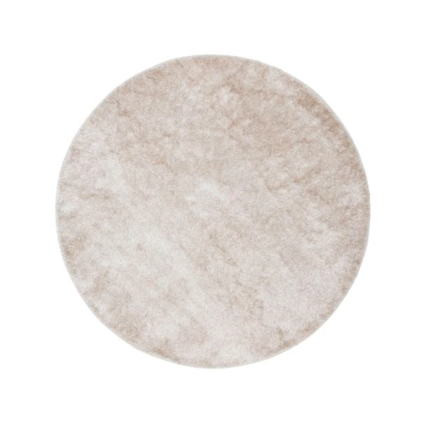 Rond Ludvig Beige Hoogpolig Vloerkleed