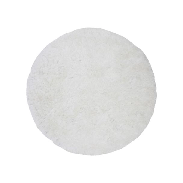 Rond Valby Wit Hoogpolig Vloerkleed