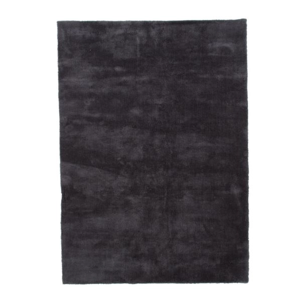 Hoogpolig Vloerkleed Bono Donkergrijs