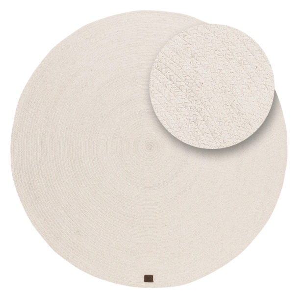 Saul Creme Rund Matta