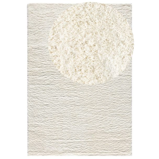 Zacht Hoogpolig Vloerkleed Softy Gebroken wit