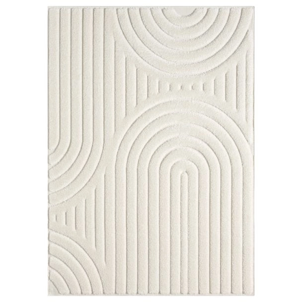 Hoogpolig Vloerkleed Steam Heat Gebroken wit