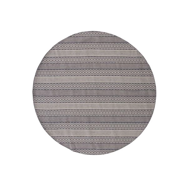 Rond Taro Lichtgrijs Wollen Vloerkleed