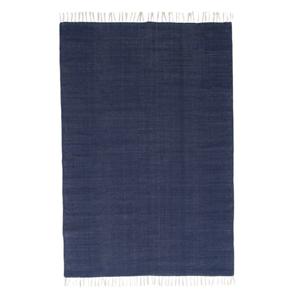 Katoenen Vloerkleed Telly Blauw