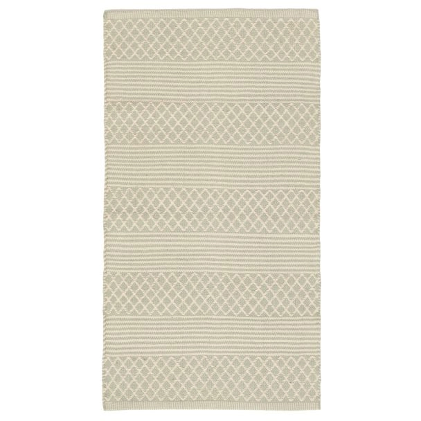 Loper Fyrolin Lichtgroen Katoenen Vloerkleed