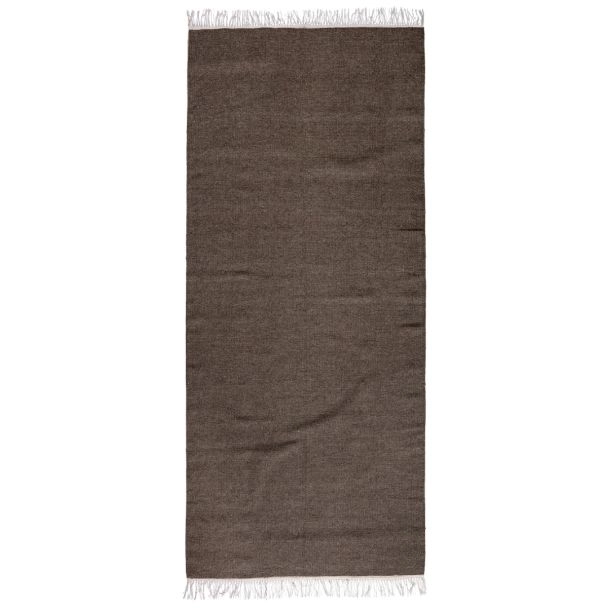 Loper Dravik Bruin Wollen Vloerkleed