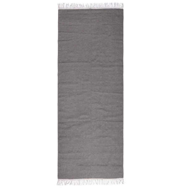 Loper Dravik Grijs Wollen Vloerkleed