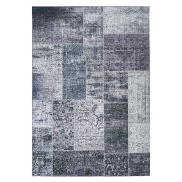 Patchwork Vloerkleed Vero Rosso Grijs