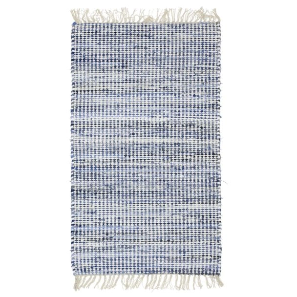 Katoenen Vloerkleed Eshnunna Blauw