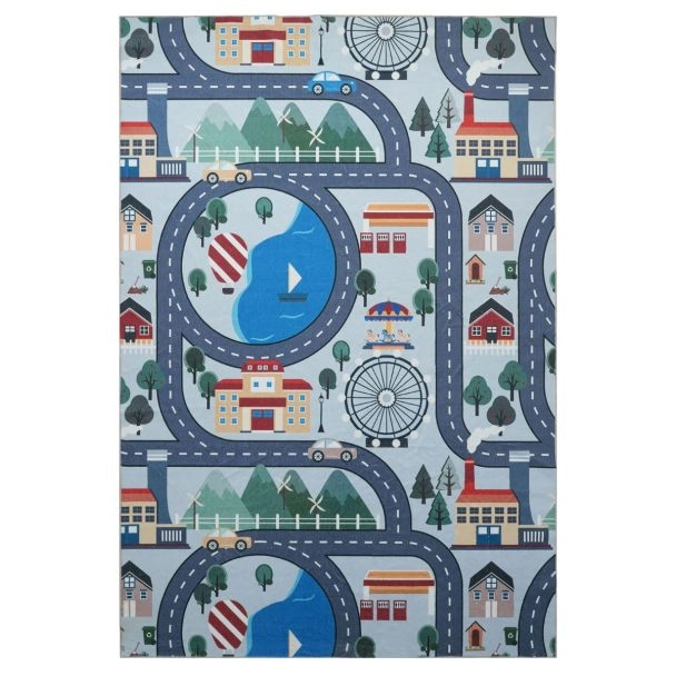 Bilen Kindervloerkleed Zappy City Multi