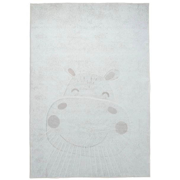 Kindervloerkleed Zappy Hippo Crème