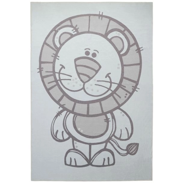 Kindervloerkleed Zappy Lion Crème