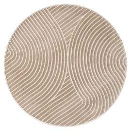 Rond Bella Spin Donkerbeige Wilton Vloerkleed