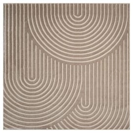 Vierkant Bella Zen Donkerbeige Wilton Vloerkleed