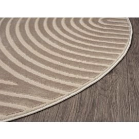 Rond Bella Zen Donkerbeige Wilton Vloerkleed