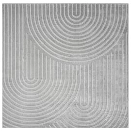 Vierkant Bella Zen Grijs Wilton Vloerkleed