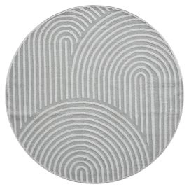 Rond Bella Zen Grijs Wilton Vloerkleed