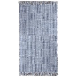 Katoenen Vloerkleed Der Blauw