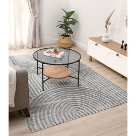 Hoogpolig Vloerkleed Brolly Bene Grijs