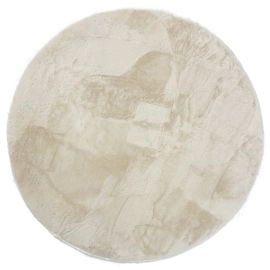 Rond Cat Beige Wasbaar Pelskleed