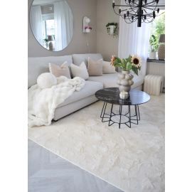 Vierkant Cat Beige Wasbaar Pelskleed