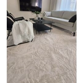 Vierkant Cat Gebroken wit Wasbaar Pelskleed