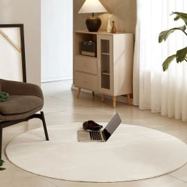 Rond Cat Gebroken wit Wasbaar Pelskleed