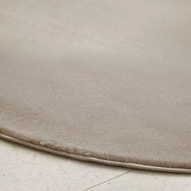 Rond Cat Taupe Wasbaar Pelskleed