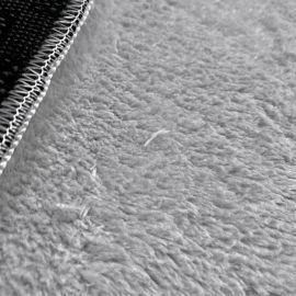 Rond Cloudy Zilver Wasbaar Zacht Hoogpolig Vloerkleed