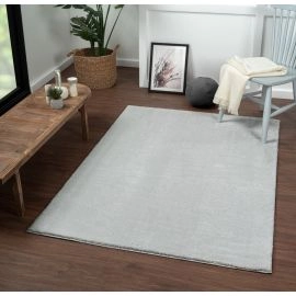 Wasbaar Zacht Hoogpolig Vloerkleed Cloudy Zilver